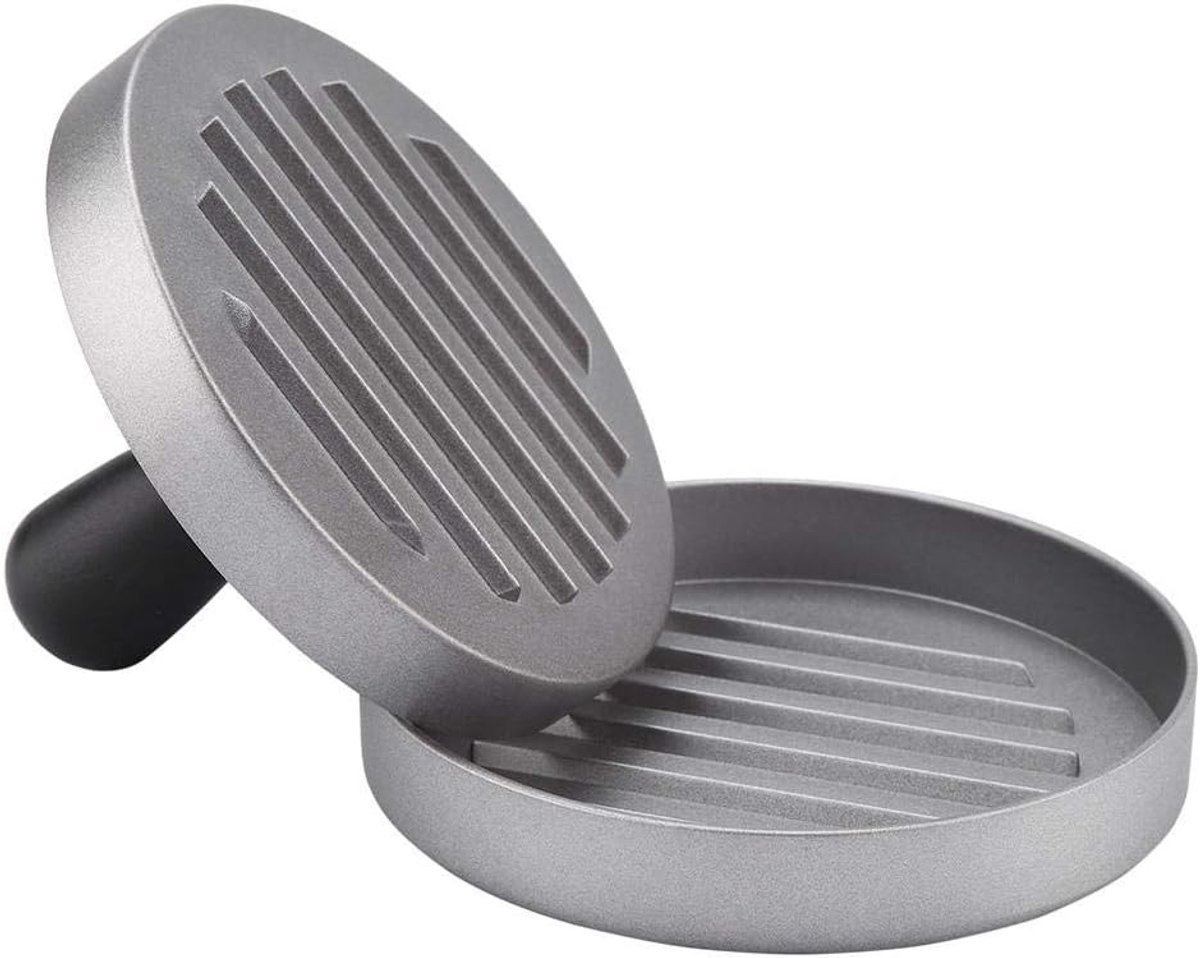 Maker, Hamburger Press Aluminum Burger Press Heavy Duty Antistick Ronde vorm Hamburger Patty Maker Hamburger voor Gevulde Burgers BBQ Burger Press Maker
