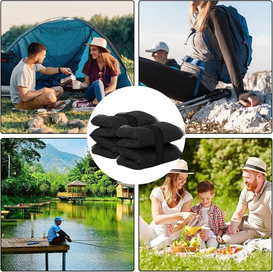 2 stuks campingmat, inklapbaar thermo-zitkussen, waterdicht outdoorkussen, opvouwbare matrasoplegger, draagbare kussens voor kinderen voor kamperen in de open lucht en trekking — afbeelding 5
