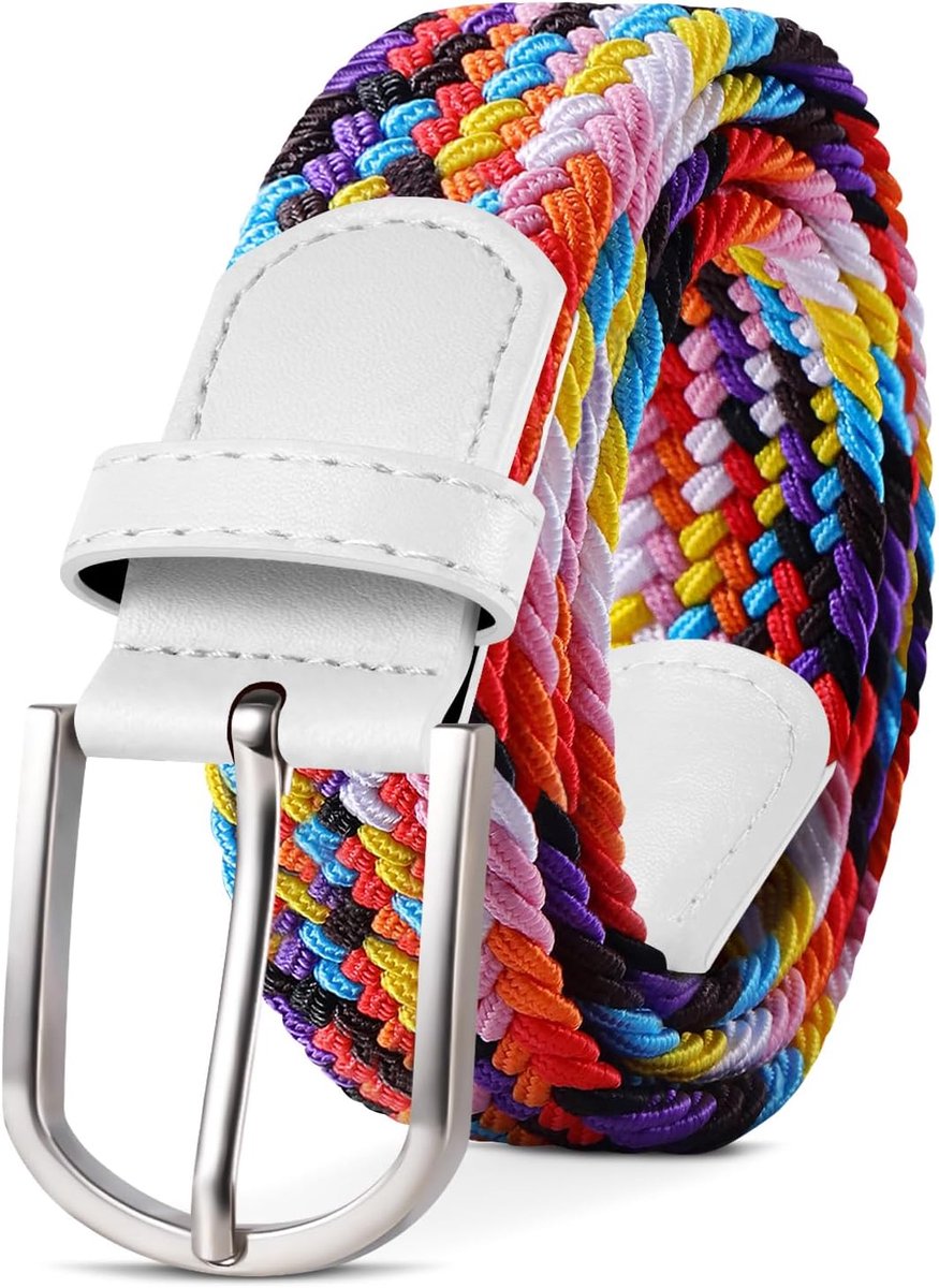 unisex stretch riem elastische gevlochten rekbare riem voor dames en heren breedte 3,3 cm