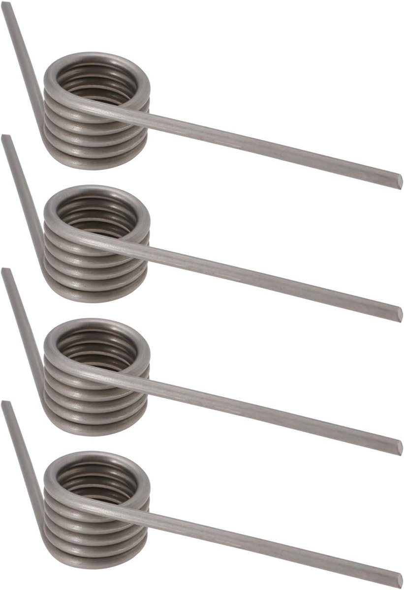Store 4 stks 304 RVS Torsie Lente 2mm Draad Diameter 15mm OD 122° Doorbuiging Geschikt voor Open haarden met Schuifdeuren DIY Houtbewerking Meubels Reparatie Project