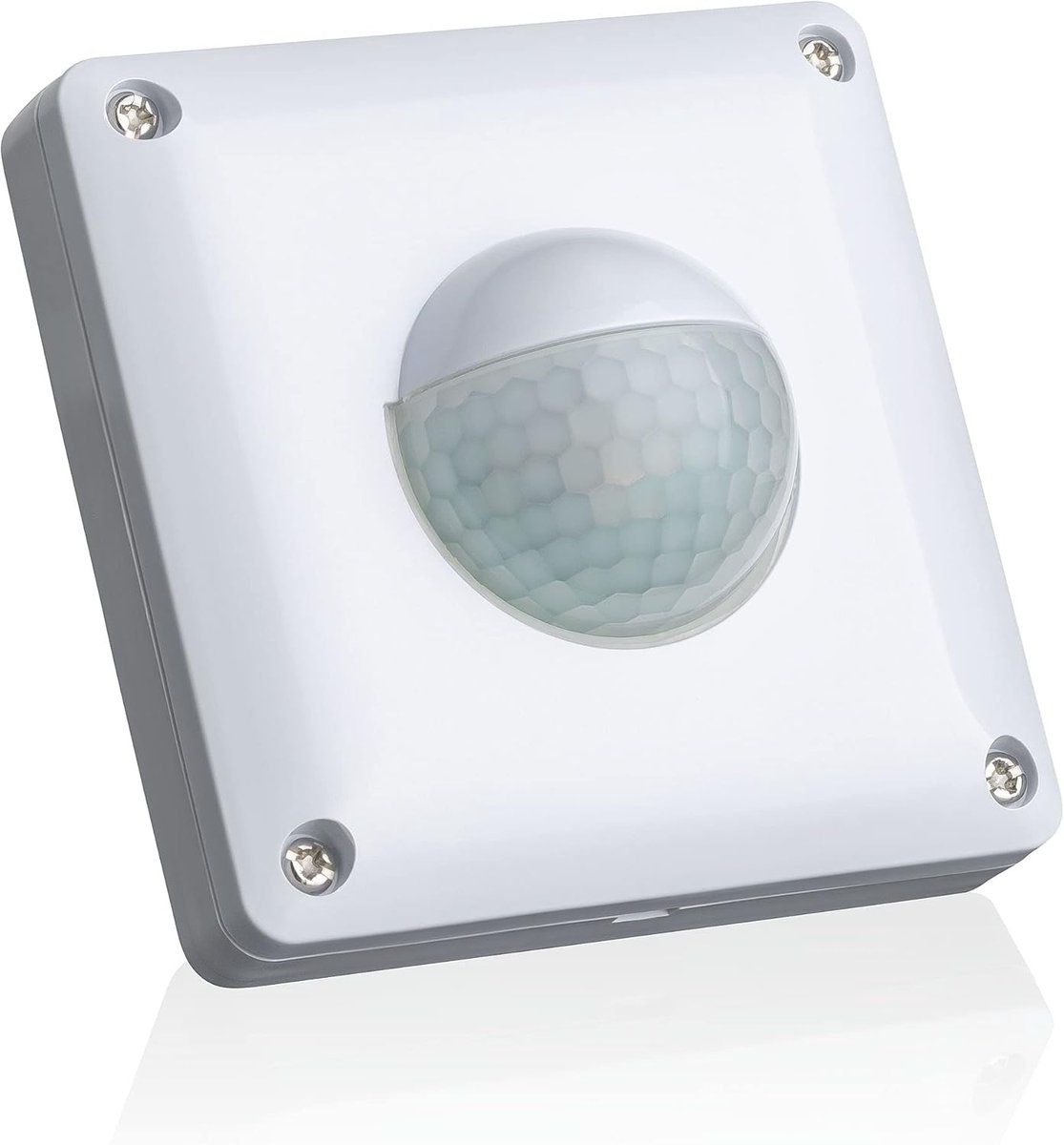 Bewegingsmelder Inbouw Buiten IP65 - LED geschikt, Wandmontage | Detectiebereik 10m/190°, regelbare Infrarood Sensor - Installatie 53x53x23mm