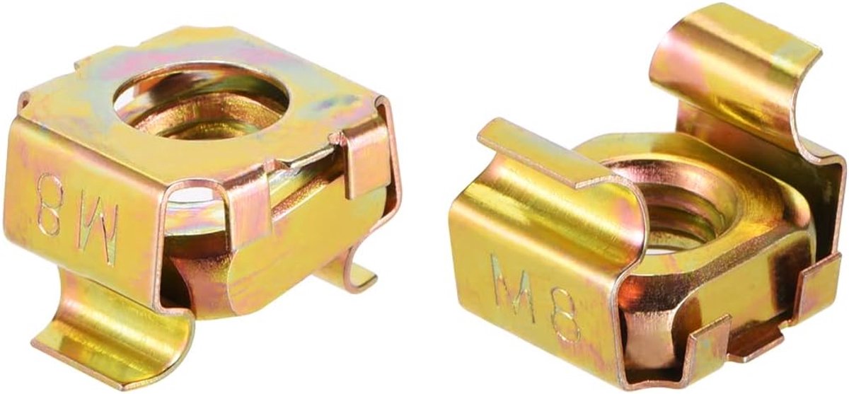 M4 kooimoer, koolstofstaal, verzinkt, geel, 20 stuks M8 20 pcs Yellow Zinc
