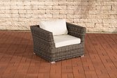 Clp Mandal - Fauteuil - 5mm Polyrotan - creme / gemêleerd grijs