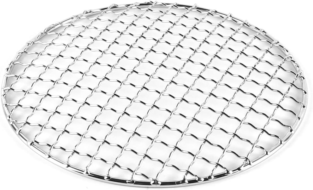 1 STUKS Ronde BBQ Grill Mesh Roestvrijstalen Barbecue Net Multifunctionele Barbecue Rekken Tray Cross Wire Ronde Stoomkoelrek Diameter 20cm