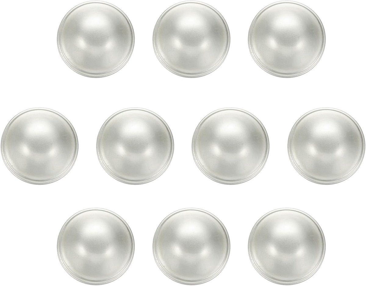 Knopen 25 mm 1 inch zinklegering schacht paddenstoeltype handwerk vervanging naaiknoppen voor kleding decoratie doe-het-zelf accessoires, zand zilver
