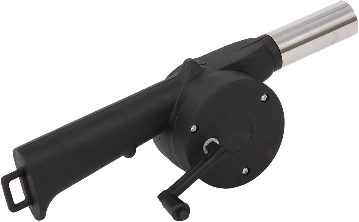 tepro Grillventilator, handbediende aanmaakhulp voor grill/BBQ van kunststof, zwart