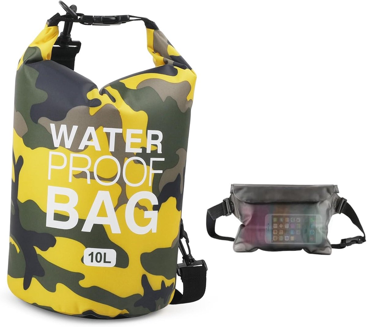 pakzak, drijvende droogrugzak, strandtas, lichte droogzak voor strand, boottochten, vissen, kajakken, zwemmen, rafting, camping, 5 l, 10 l, 15 l, 20 l, 30 l