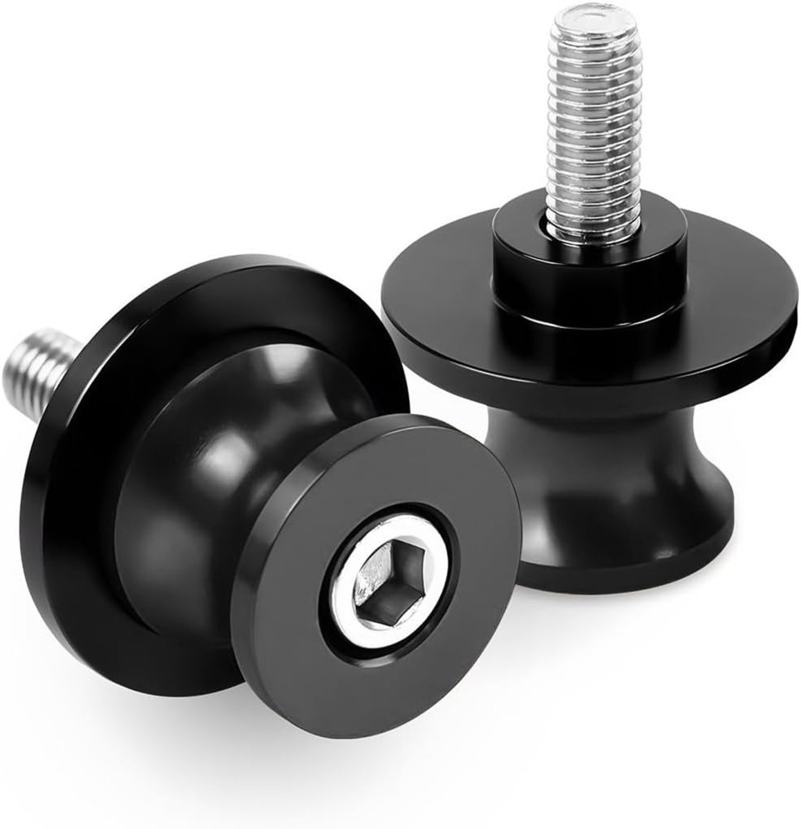 2 Stuks Motorfiets Oscillerende Arm Spoelen Sliders, Motorfiets 8 mm CNC Diabolos Zwenkarm Houder, Aluminium CNC Swing Spool Sliders Arm Swingarm Spoelen, CNC Bescherming Motorfiets Accessoires