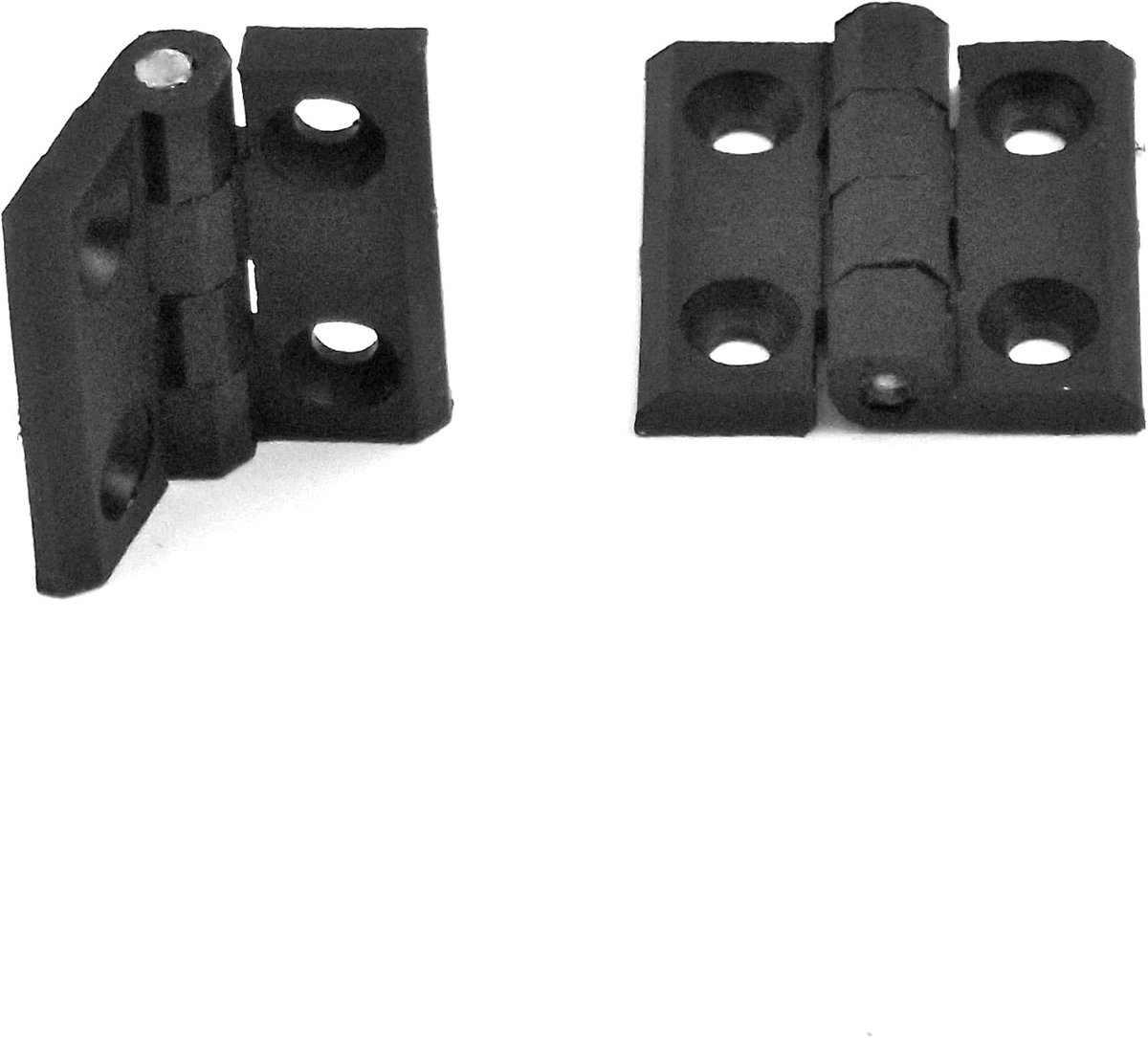 - 2 stuks - Scharnier van polyamide 50 x 50 x 6 mm - ZWART - CHP150