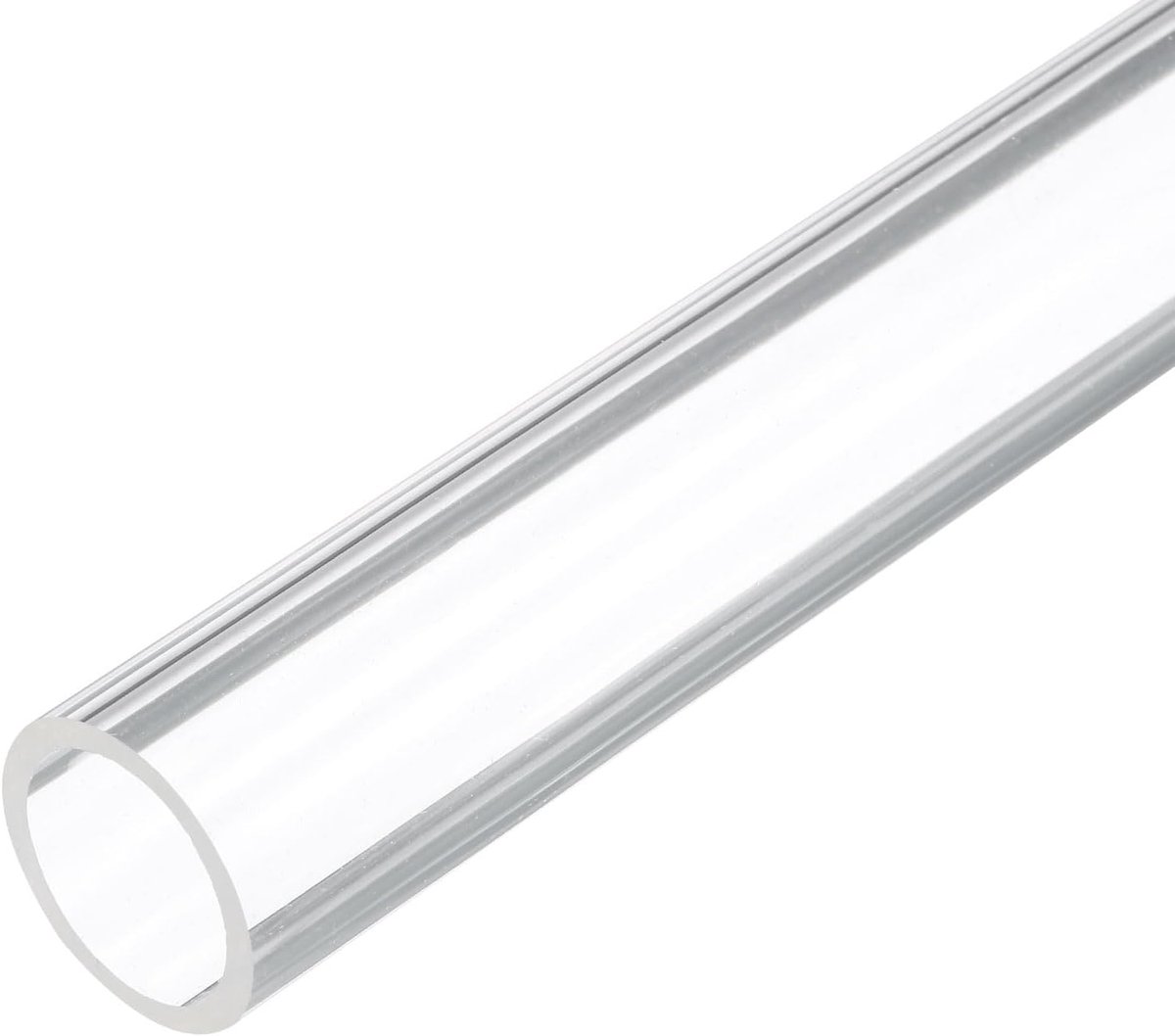 buis van kunststof, transparant, 30 cm, 24 mm x 30 mm, van acryl, ronde buis van polycarbonaat,