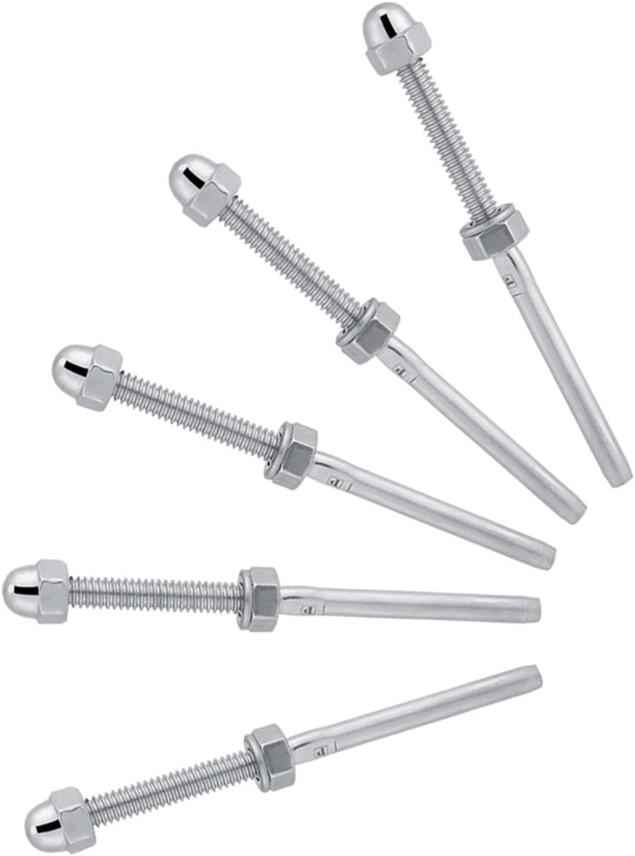 schroefdraad Stud 10 Pack roestvrijstalen spanner eindigt voor 1/8" kabel Railing System