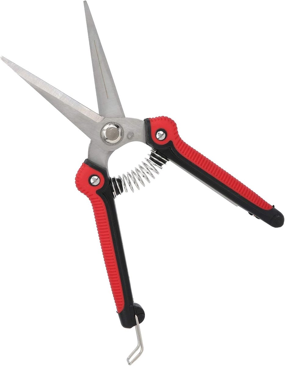 Snoeischaar Roestvrij Staal voor Takken en Bloemen, Scherp Duurzaam Tuingereedschap Rood 21x7.8x1.8cm
