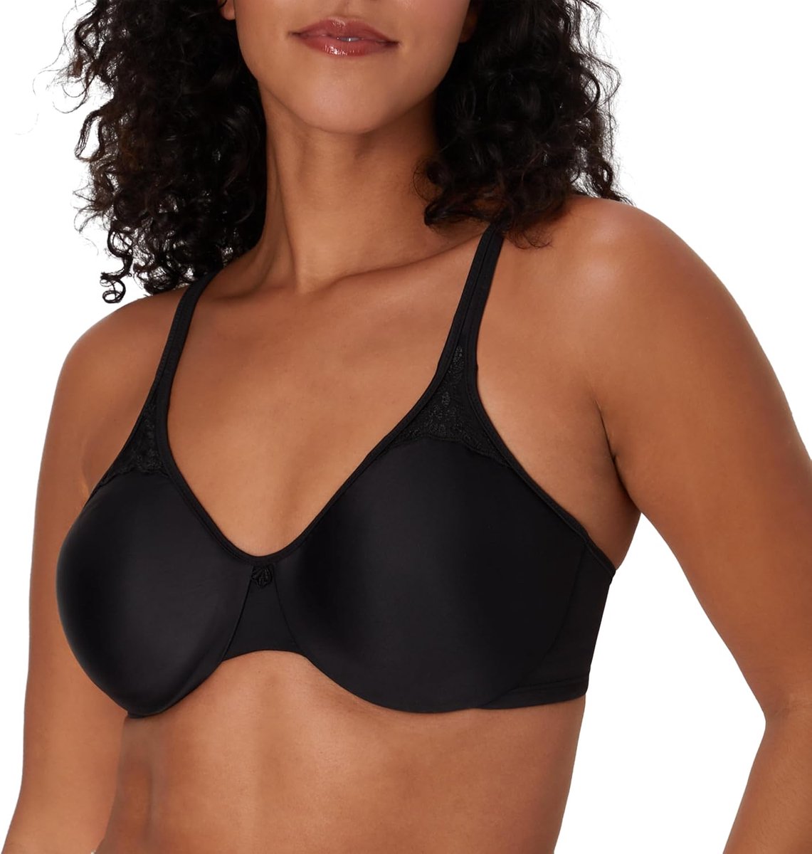 Minimizer-beha voor dames, Passion for Comfort, beugelbeha met volledige bedekking, naadloze cups, Zwart, 90E