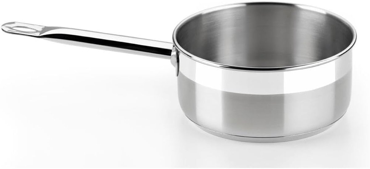 Professionele RVS steelpan met lang handvat, 12 cm