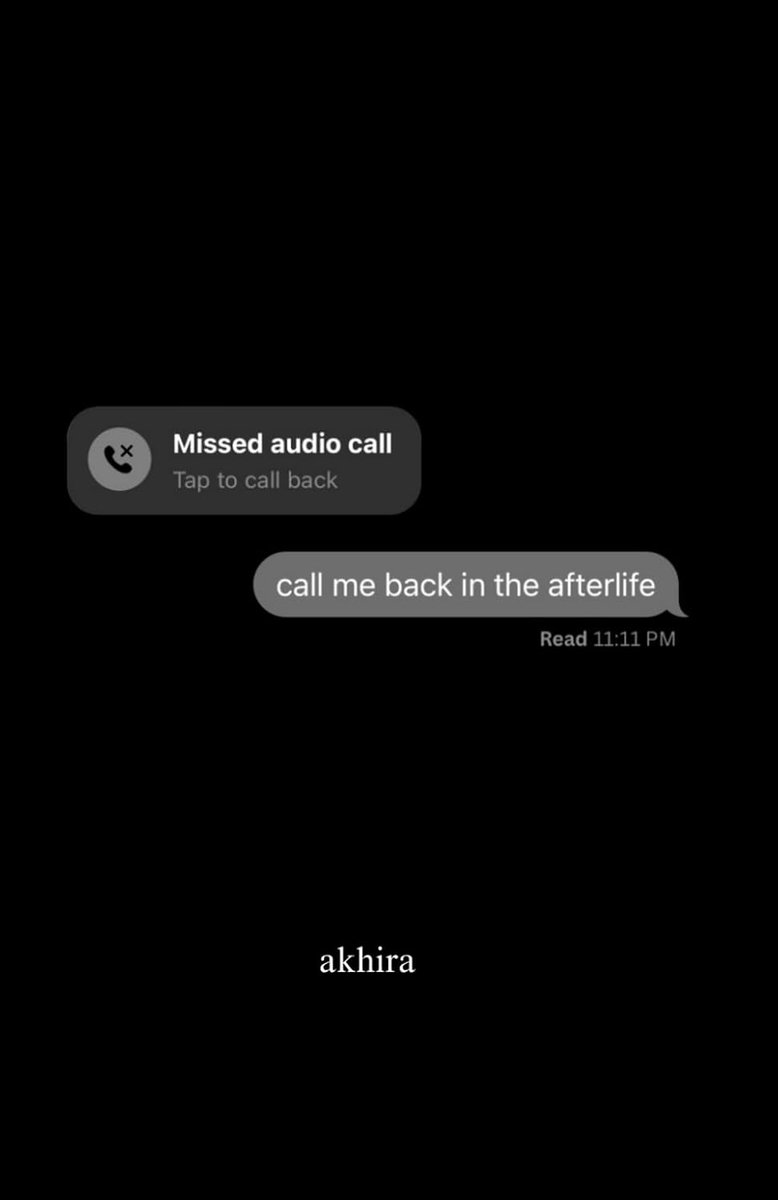 call me back in the afterlife