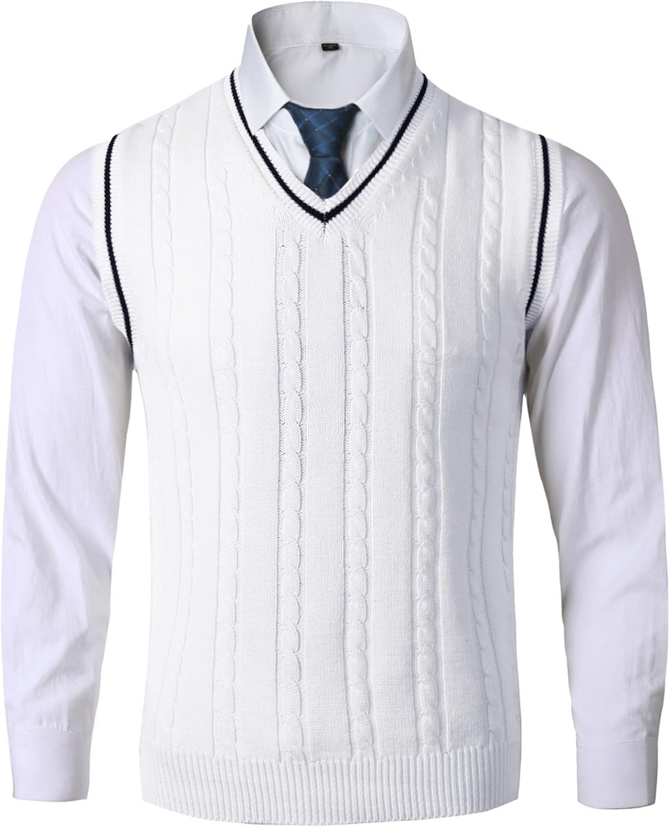 Trui Vest Heren Mouwloos Gebreid Vest Warm Trui Vest Klassieke Gentleman V-hals Gebreide Bovenkleding Trui Tank Tops Mouwloze Trui
