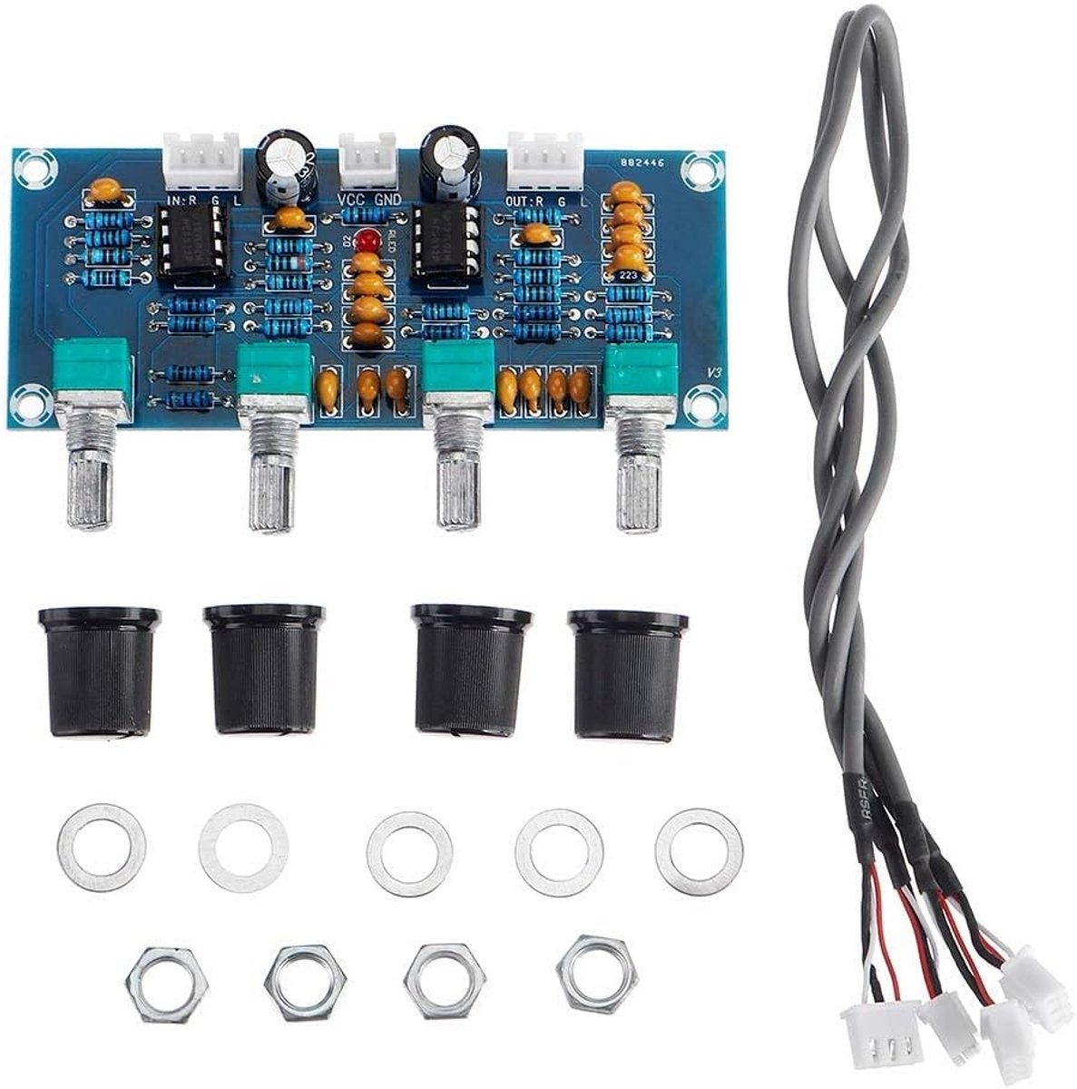 NE5532 Toonbord Voorversterker met Treble Bass Volume Aanpassing Voorversterker Toonregelaar voor Versterker Bord