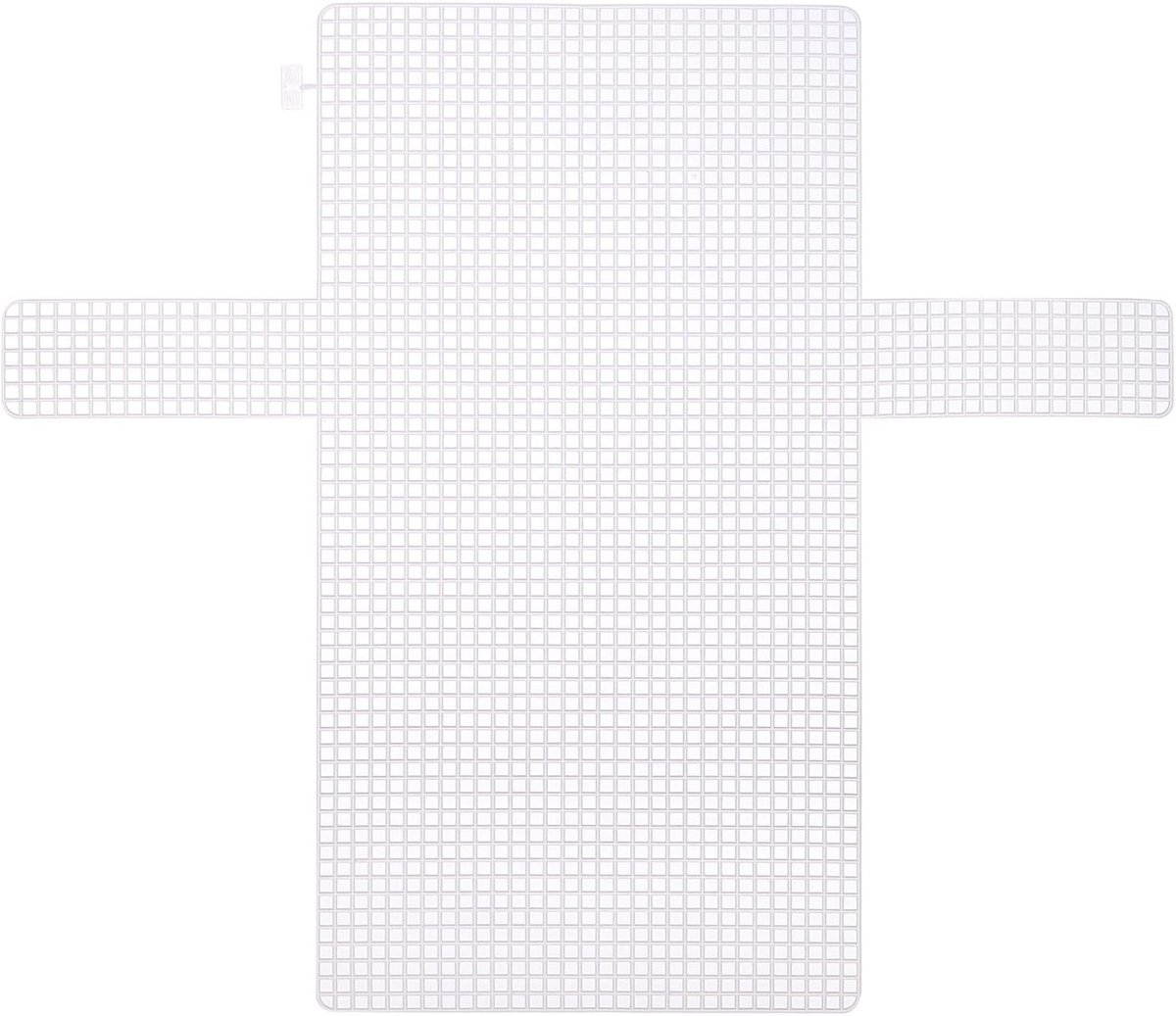 4 stuks kunststof netfolie, 4 tellingen, 36 cm, voor het maken van witte haaknaalden voor kruissteeknaalden, tassen, haaknaalden, wit