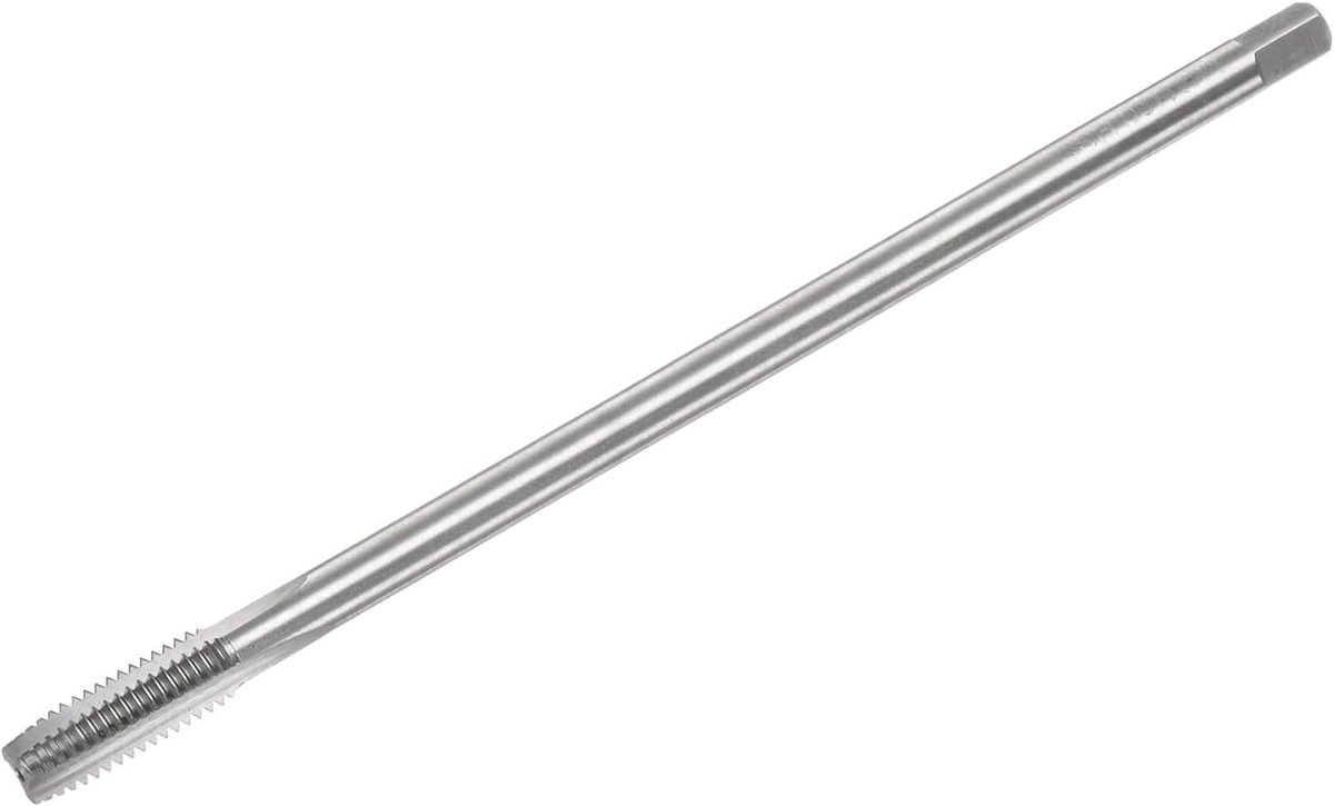 Schroefdraadboor voor metrische schroefdraad, M8 x 1,25 mm H2, 150 mm, extra lange schroefdraadfrees, rechte schroefdraad, reparatiegereedschap, schroefdraadboor