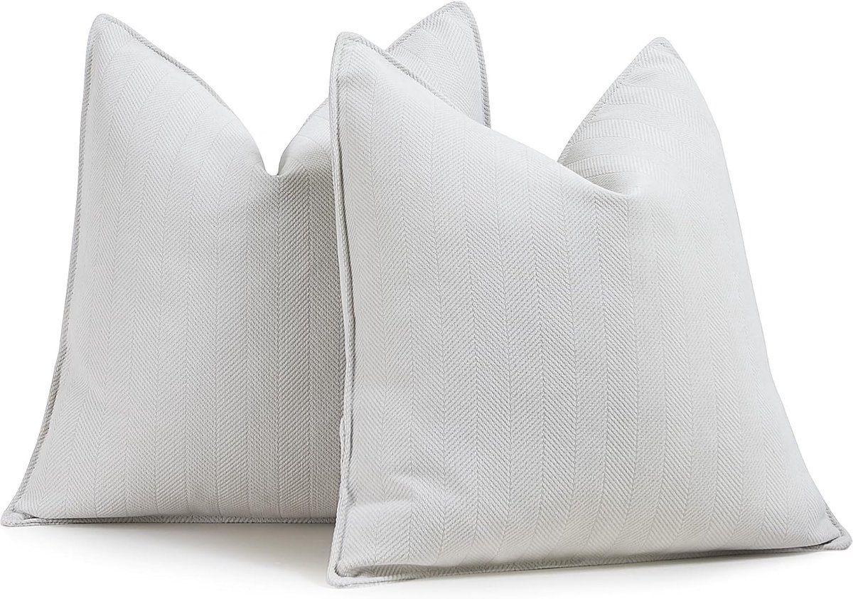 Sofa Kussenhoezen Set van 2 Chenille Sofa Kussens met Elegant Design, Zacht en Luxe Decoratief Kussen voor Sofa, Bed en Woondecoratie