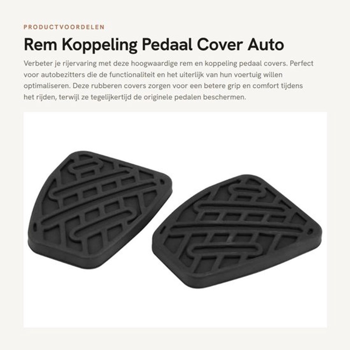 Pedaalcover Gloednieuw - Rubber - 1 Paar - Voor 2007-2016 - OE-nummer 46531JD00A - Afmetingen 77x60x9 mm - Pedaalrubber