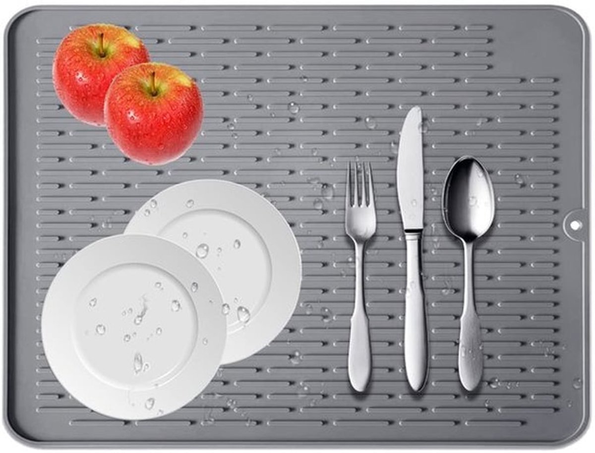 Afwasmat Antislip - Multifunctionele Droogmat - Hittebestendig - Siliconen - 45 x 40 cm - Zacht en Duurzaam