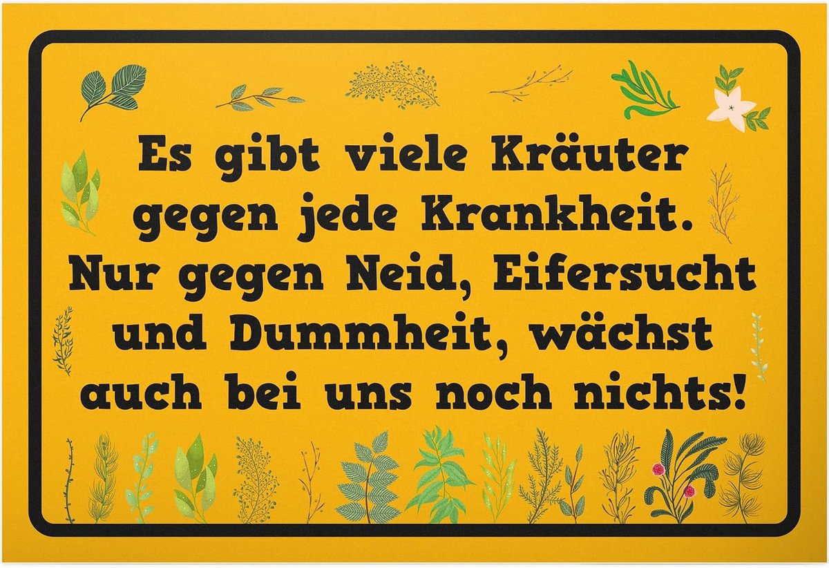 Er zijn veel kruiden - bord 30 x 20 cm - tuin spreuk spreukenbord verjaardagscadeau instructiebord kas - buren vrienden cadeau-idee cadeau hobbytuinders