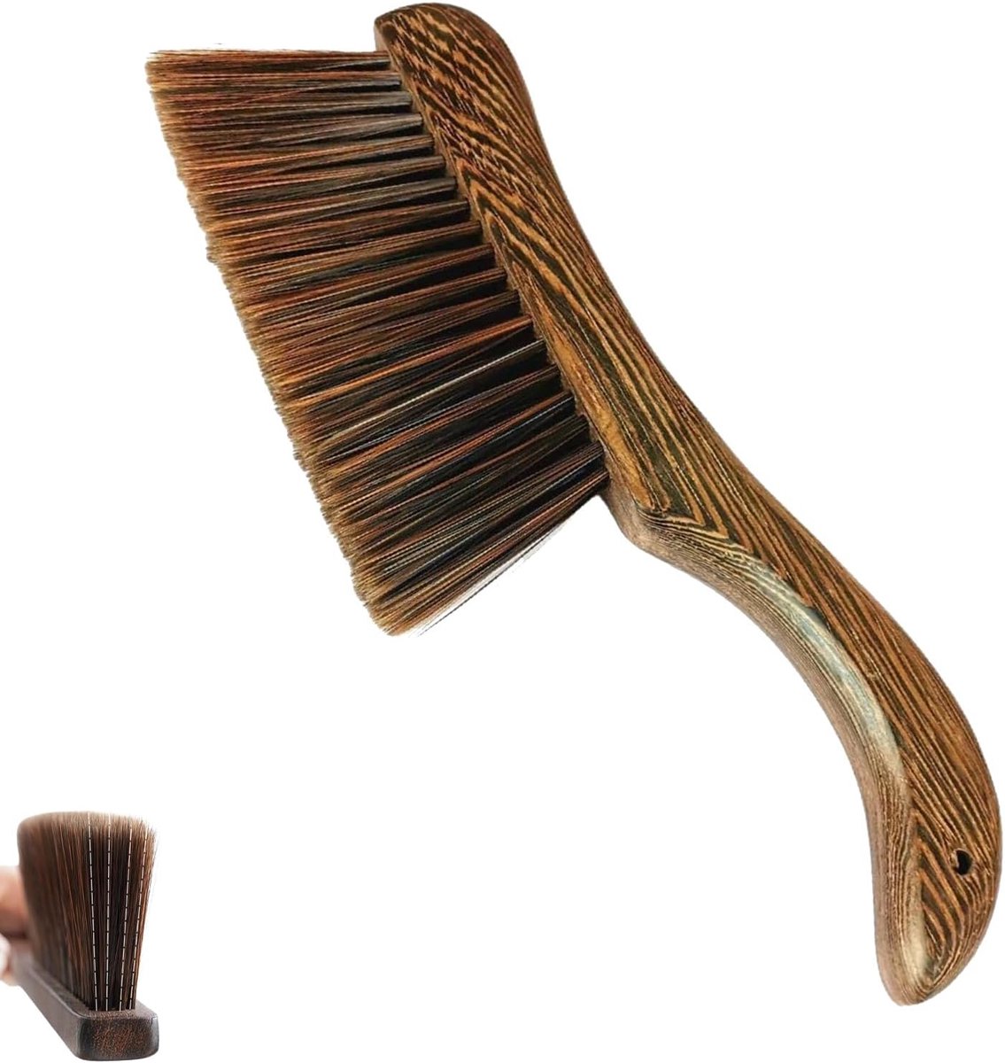 Thijox - Handbezem Zachte Borstel van Hout - Duurzame Reinigingsborstel voor Meubels, Kleding, Auto, Banken, Bedden - Multifunctioneel Schoonmaakgeree