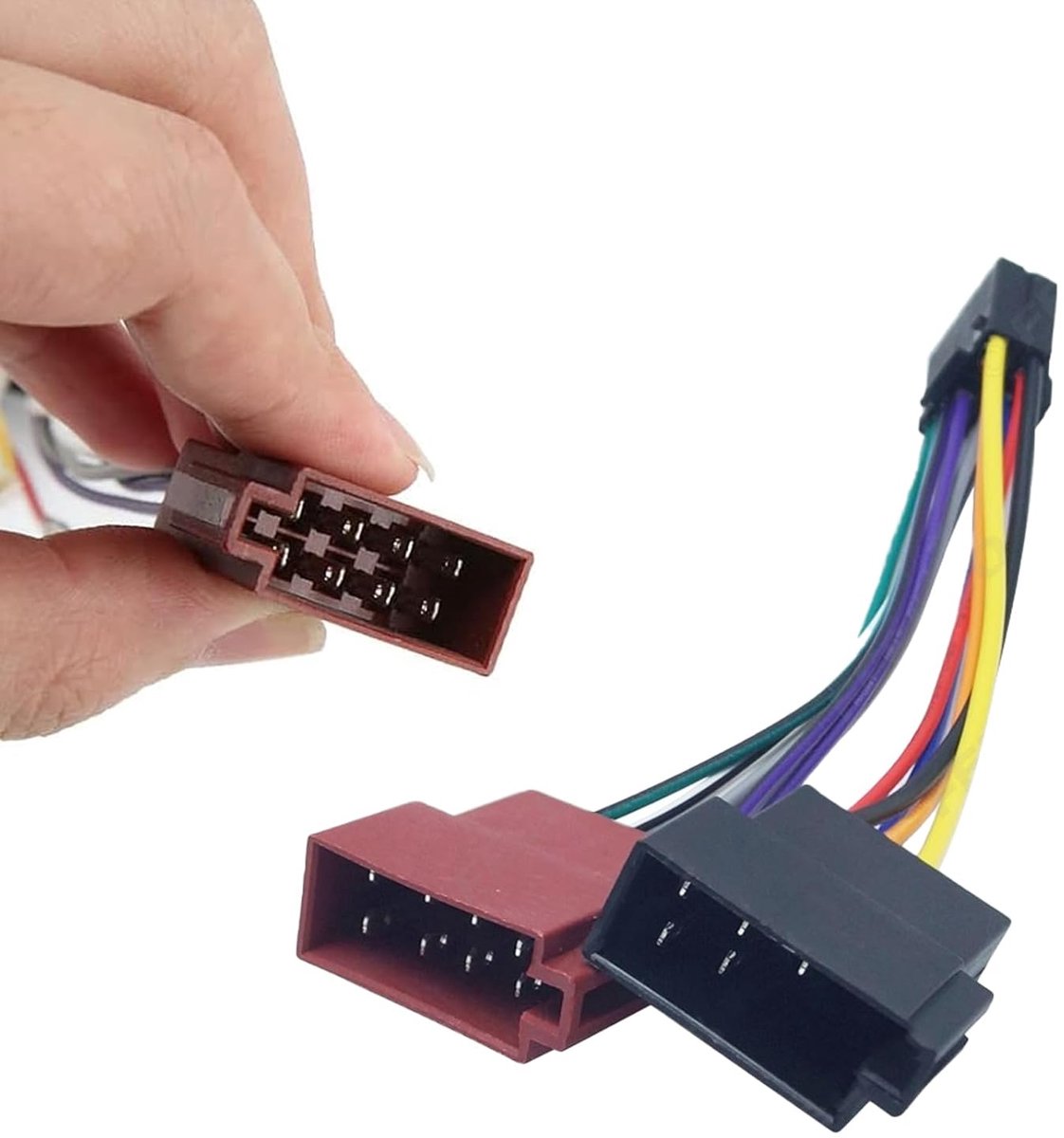 SnelShoppen - 16-Pin Auto Radio Bedradingsharnas ISO Adapter voor Aftermarket Stereo Radio - Plug and Play, Geschikt voor Pioneer, Eenvoudige Installa