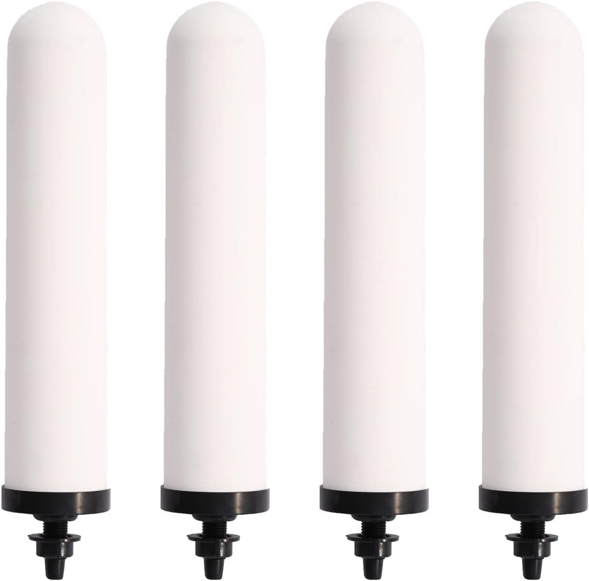 SnelShoppen - Ceramic Water Filter Vervangingsfilters 10 Inch - 4 Stuks Actieve Koolstof Waterfilter voor Huishoudelijke Waterfilter Systemen - Ideaal