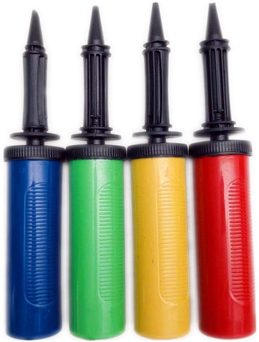 4x Handpomp voor Ballonnen - Lichtgewicht en Duurzaam Feestaccessoire