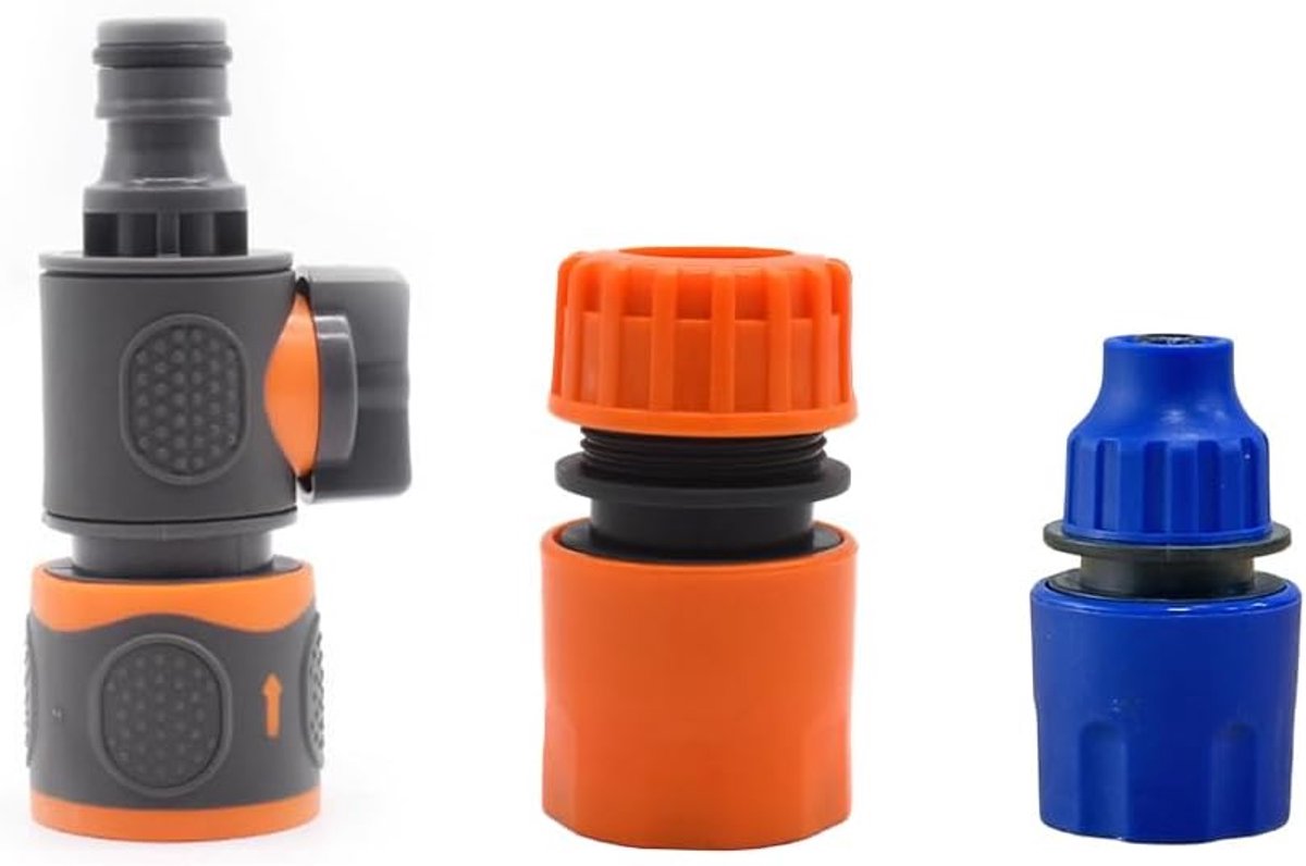 SnelShoppen - Water Slang Aansluiting Batterij Hoge Druk Reiniger - Compact, Lichtgewicht, Ideaal voor Tuin, Camping, Auto, en Huishoudelijk Gebruik