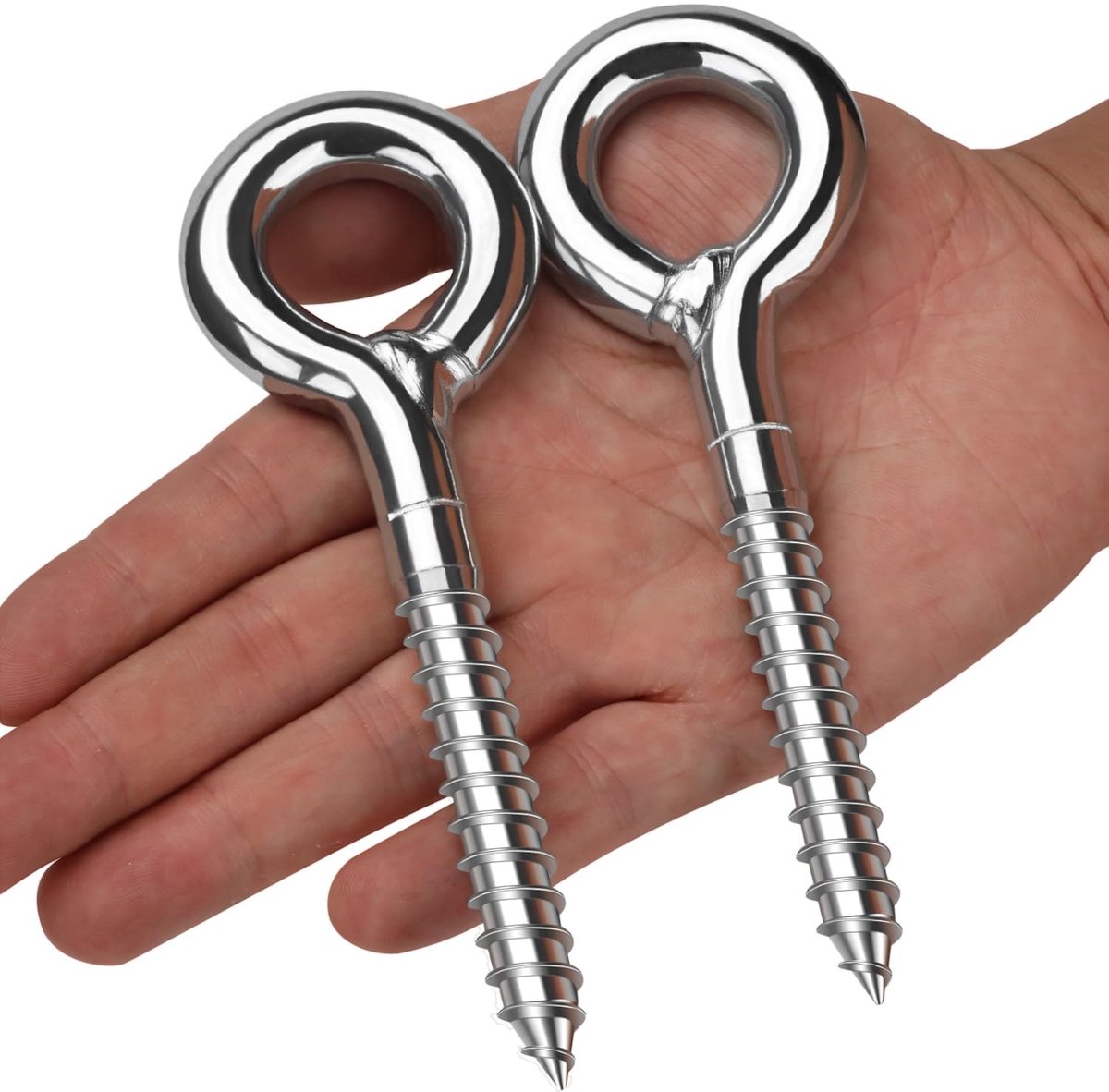 SnelShoppen - 2x Ring Bolts M12 x 120mm, Gegalvaniseerde Schroef met Grote Gesloten Oog voor Steigers, Ophangsystemen, Duurzaam en Robuust, 2 Stuks