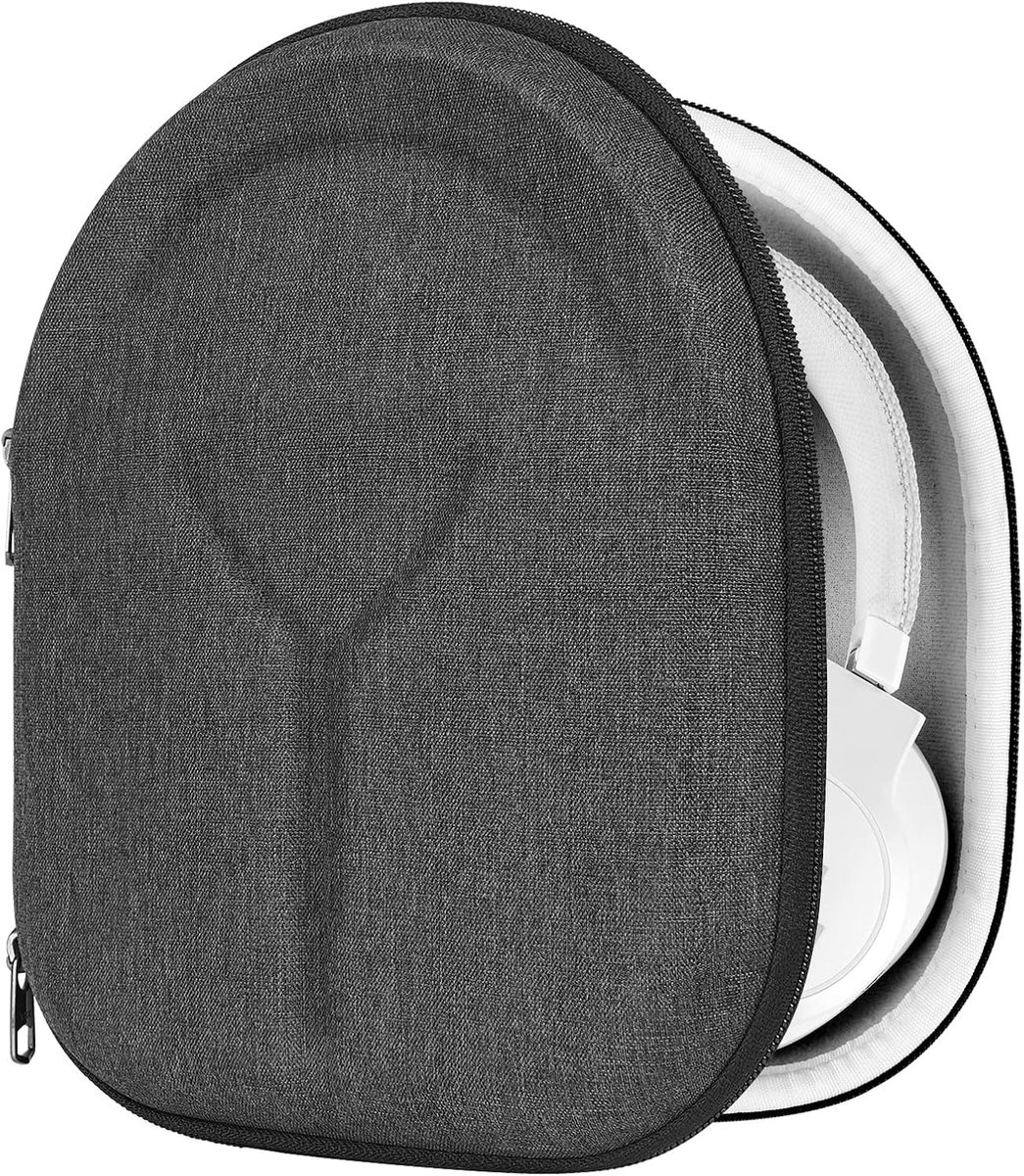 SnelShoppen - Hard Travel Case voor Hoofdtelefoon, Geschikt voor JBL TUNE 760NC/750NC/720BT, Duurzame Bescherming, Kabelopslag, Donkergrijs, Ideaal vo