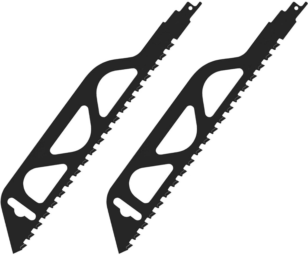 SnelShoppen - 2 Stuks Reciprocating Saw Blades 305mm - Zaagbladen voor Hout, Metaal, Beton en Baksteen - Hoge Hardheid en Snelle Snijkracht
