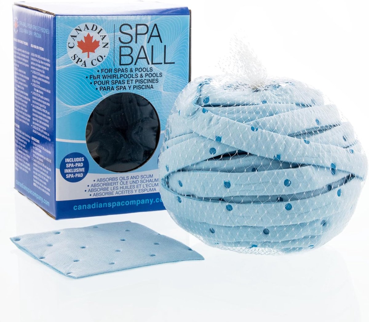 SnelShoppen - Spa Ball - Olie-absorberende spons voor whirlpool en zwembadaccessoires, schuim absorber voor zwembad schoonmaken, 1 stuk, ideaal voor o