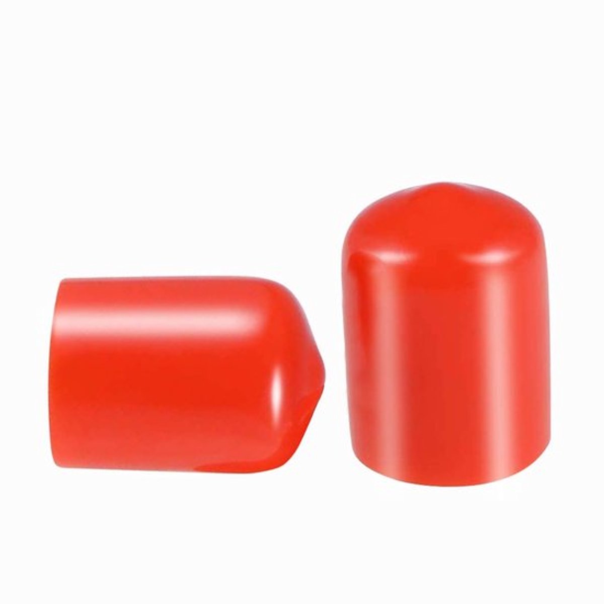 Schroefdraadbeschermers - Draadbeschermers voor schroeven - Flexibel PVC-rubber - Rood - Eindkappen voor buizen - Perfect voor meubelpote...