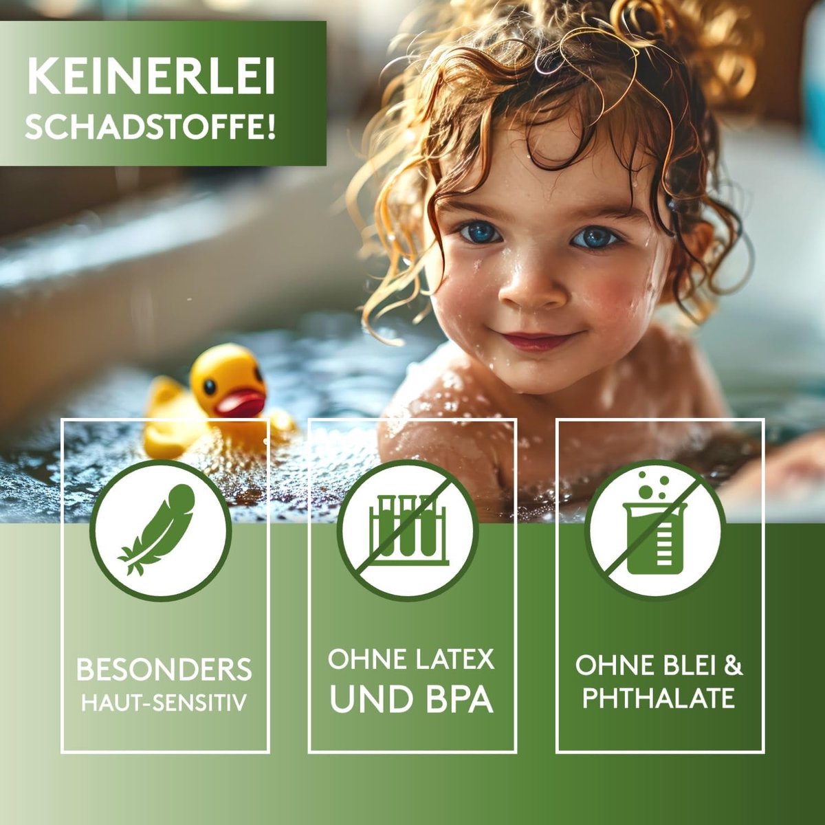SnelShoppen - Antislip Badmat 88 x 40 cm, BPA-vrij, Kindvriendelijk en Milieu-vriendelijk, Douchemat voor Kinderen en Baby's, Machinewasbaar, Antracie