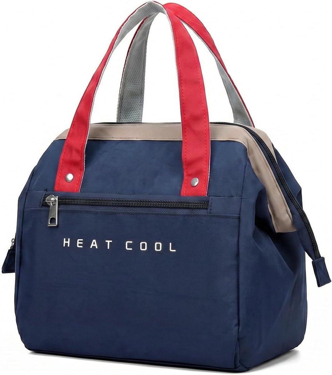 SnelShoppen - Geïsoleerde Koeltas 10L - Grote Lunchtas voor Dames en Heren - Draagbare Lunchbox - Lichtgewicht Koeltas voor Werk, School, Picknick, Re