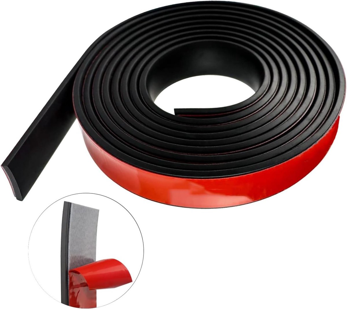 Zelfklevende Rubber Strips 50 mm x 1.5 mm x 300 cm voor DIY Toepassingen, Isolatie, Vloerbedekking en Seals