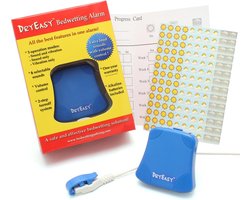 SnelShoppen - DryEasy Bedwetting Alarm Klok met Geluidscontrole, 6 Selecteerbare Geluiden en Trillingen, Betrouwbare Sensor voor Kinderen, Ideaal voor