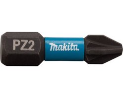 Impact Bit PZ2 25mm 1/4" HEX - 2 Stuks
