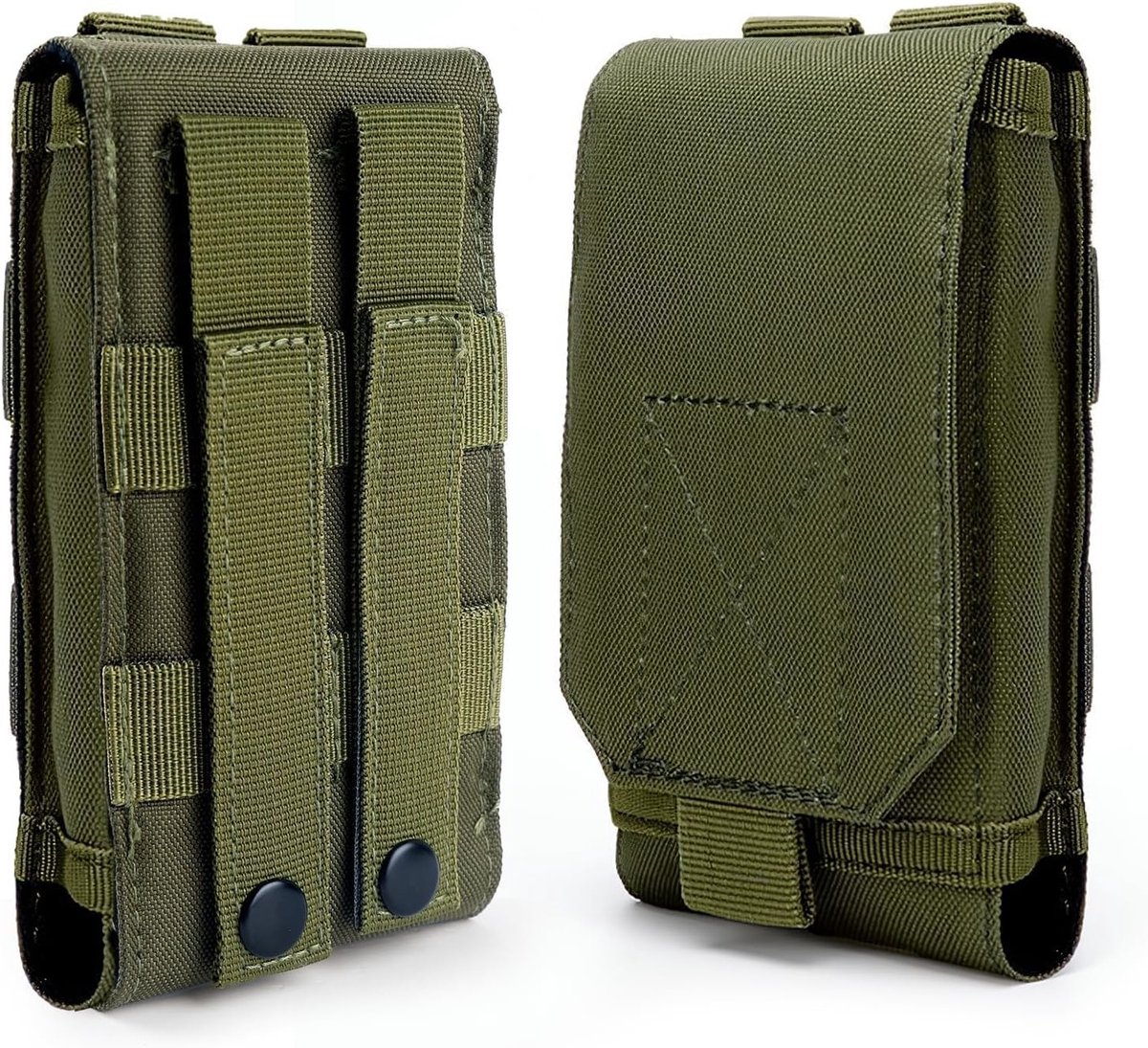 Militaire Heuptas voor Mobiele Telefoon - Waterdichte 1000D Nylon Tas voor Wandelen, Outdoor Activiteiten en Reizen (Legergroen)