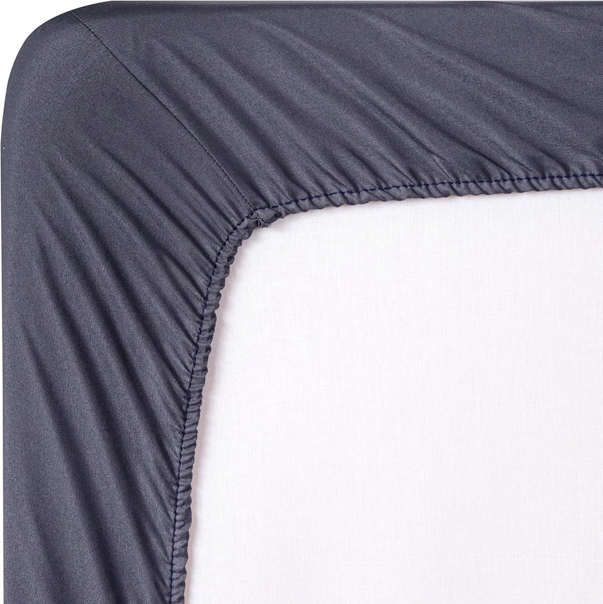 SnelShoppen - Fitted sheet 120x190/200 cm, extra zachte geborstelde microvezel, donkergrijs, geschikt voor matrassen 20-30 cm, ideaal voor elke slaapk