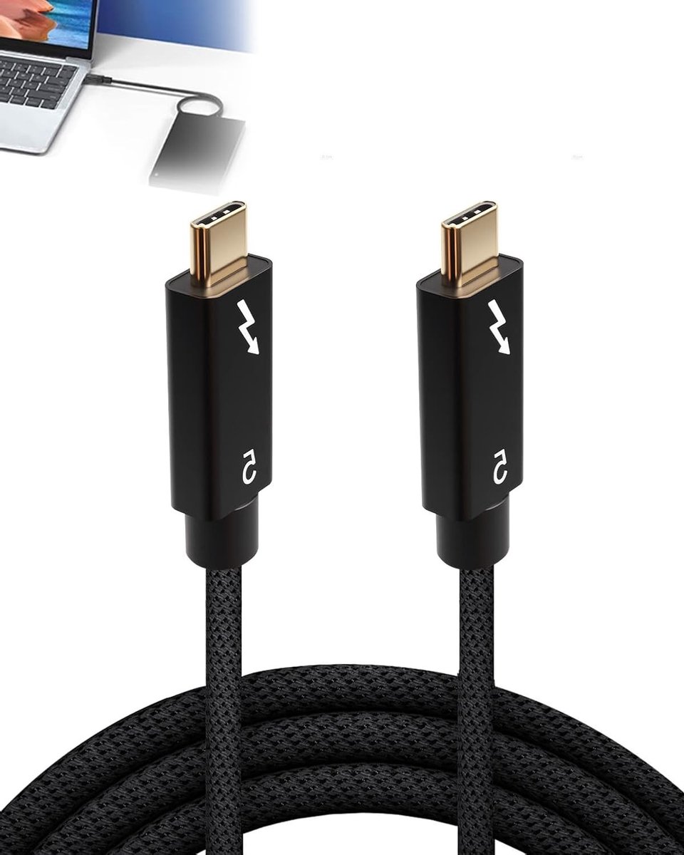 Snel opladen en datatransfer kabel 240W 1m voor USB-C apparaten, 16K 30Hz compatibel met laptops, smartphones en pc's