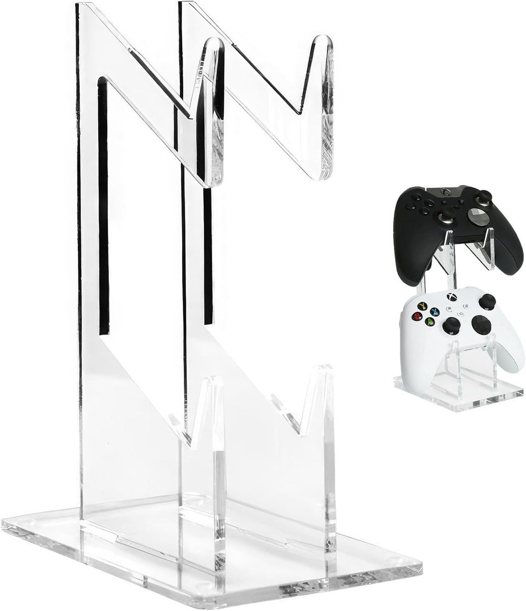 Houder voor Gamingaccessoires, Transparant Acryl, Geschikt voor Hoofdtelefoons en Gamepads