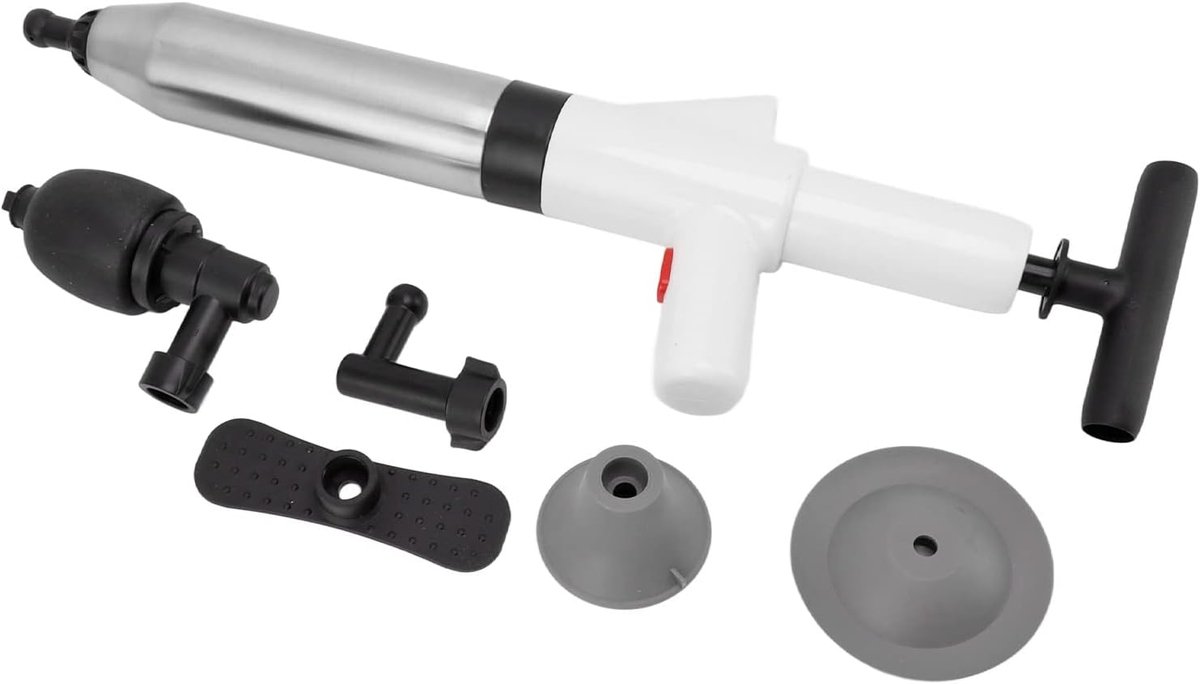 Thijox - Krachtige Toilet Plunger Drain Buster, Handmatige Luchtdruk Drain Pomp voor Riool, Gootsteen, Vloerafvoer en Badkamer, Clog Remover, Duurzaam