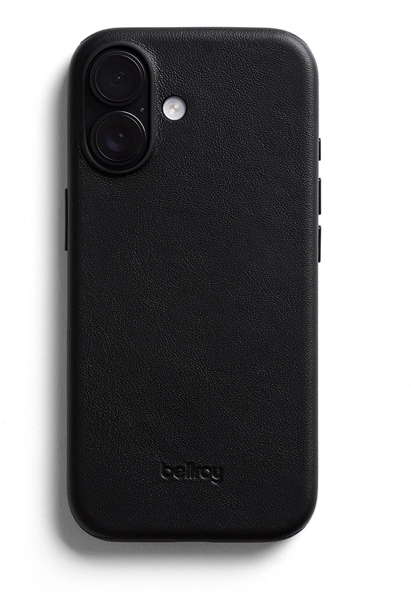 Bellroy Hoesje iPhone 17 – Perfecte Pasvorm – MagSafe Compatibel – Schokabsorberend en Premium Leer - Zwart