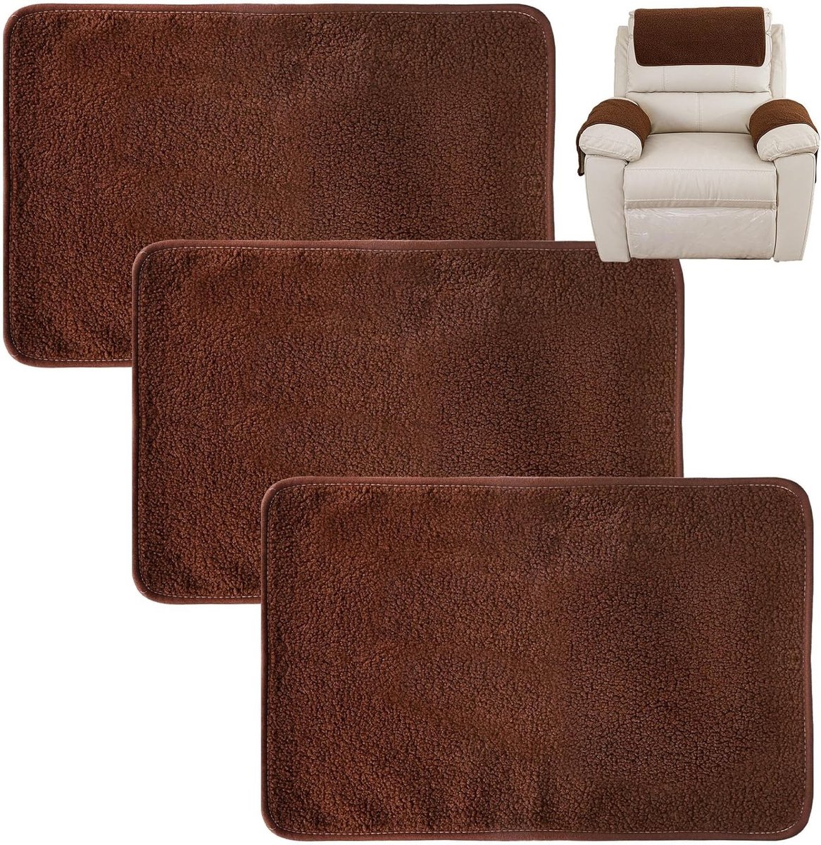 Zachte Hoofdkussenhoezen voor Sofa en Relaxstoelen - 3 Stuks, Slijtvast en Comfortabel