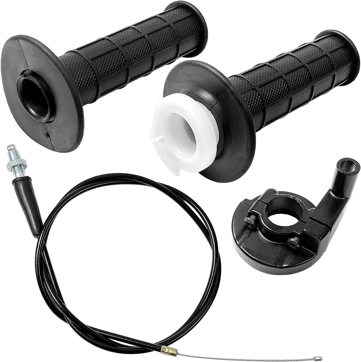 SnelShoppen - Throttle Grip Silicone Handvat voor Scooter, Dirtbike, ATV en Fiets - Comfortabel, Duurzaam, Waterdicht, Milieu-vriendelijk, Aluminium e